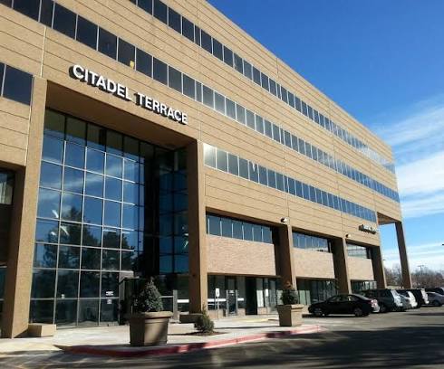 Exterior of the Citadel Terrace office building at 685 Citadel Drive East, Colorado Springs