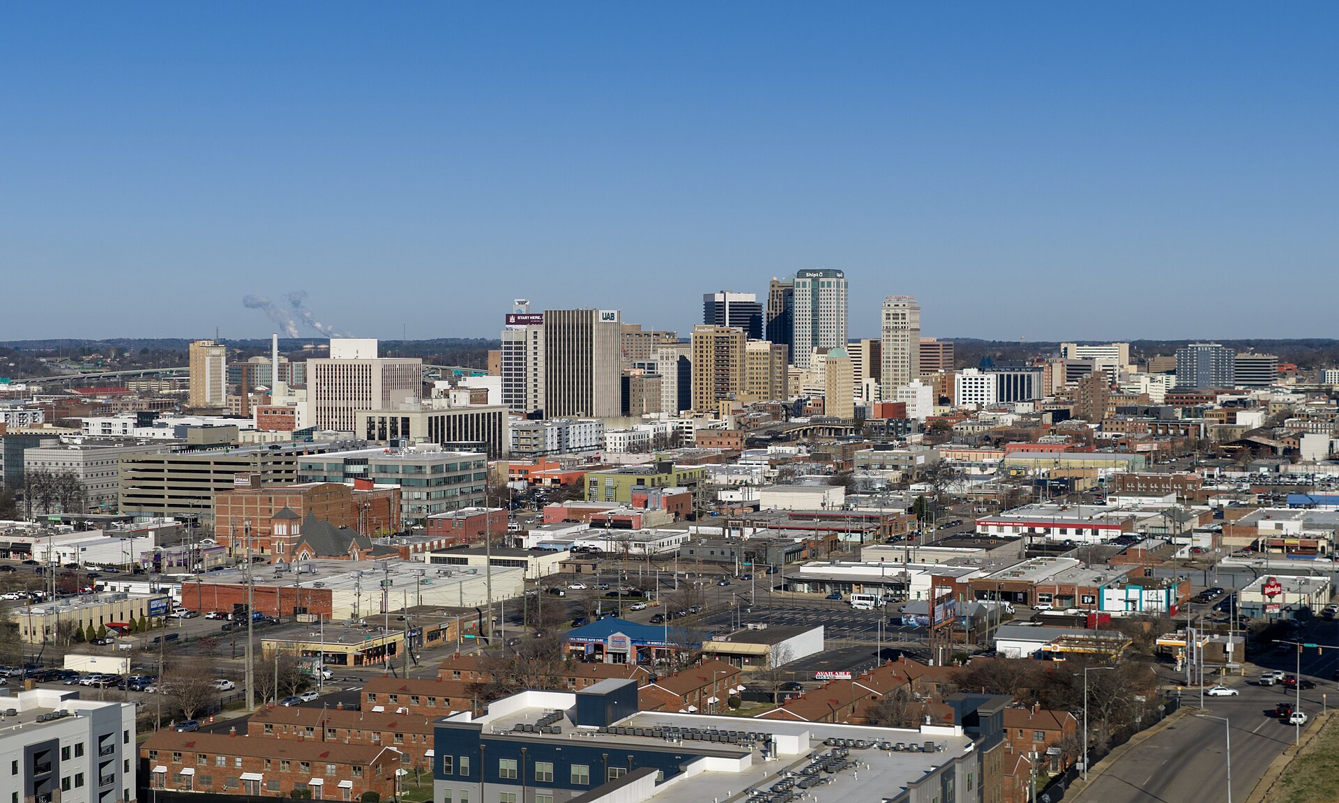 The Birmingham, Alabama skyline