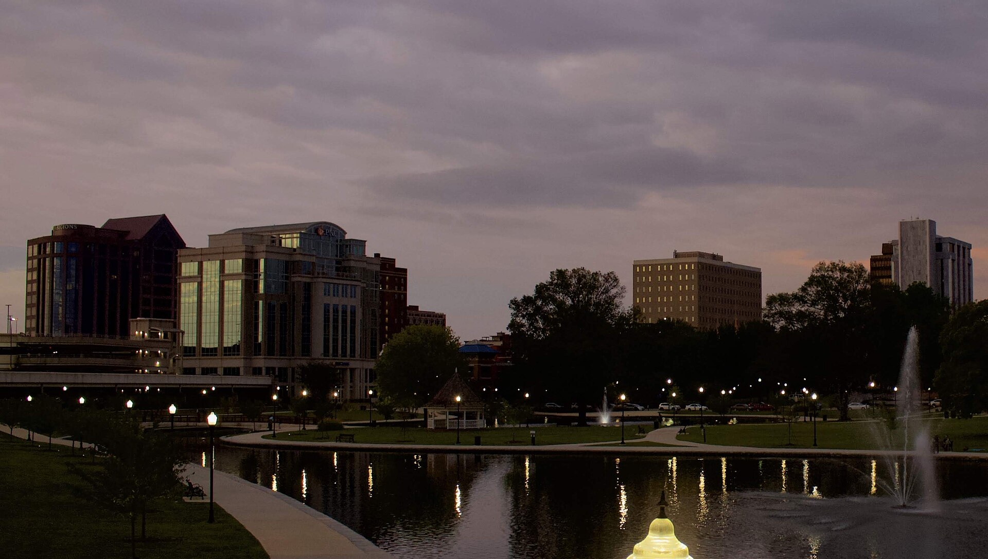 The Huntsville, Alabama skyline