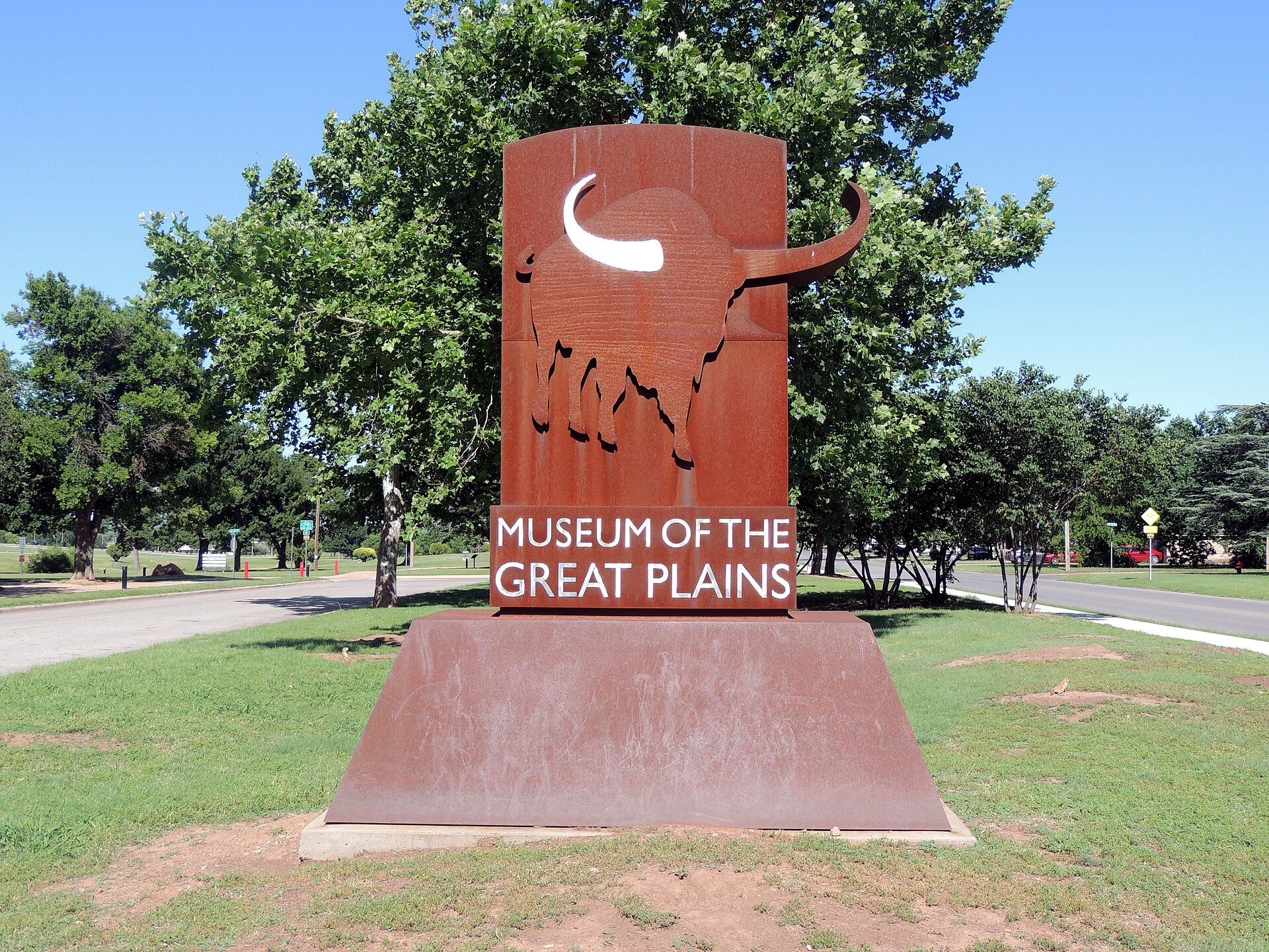 The Museum of the Great Plains sign in Lawton, Oklahoma