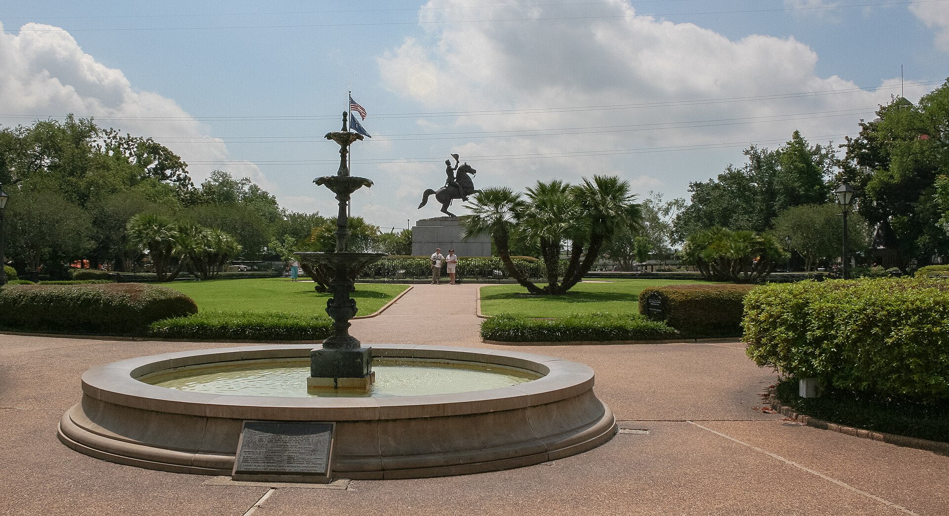 Jackson Square in New Orleans with the St. Louis Cathedral and Pontalba buildings