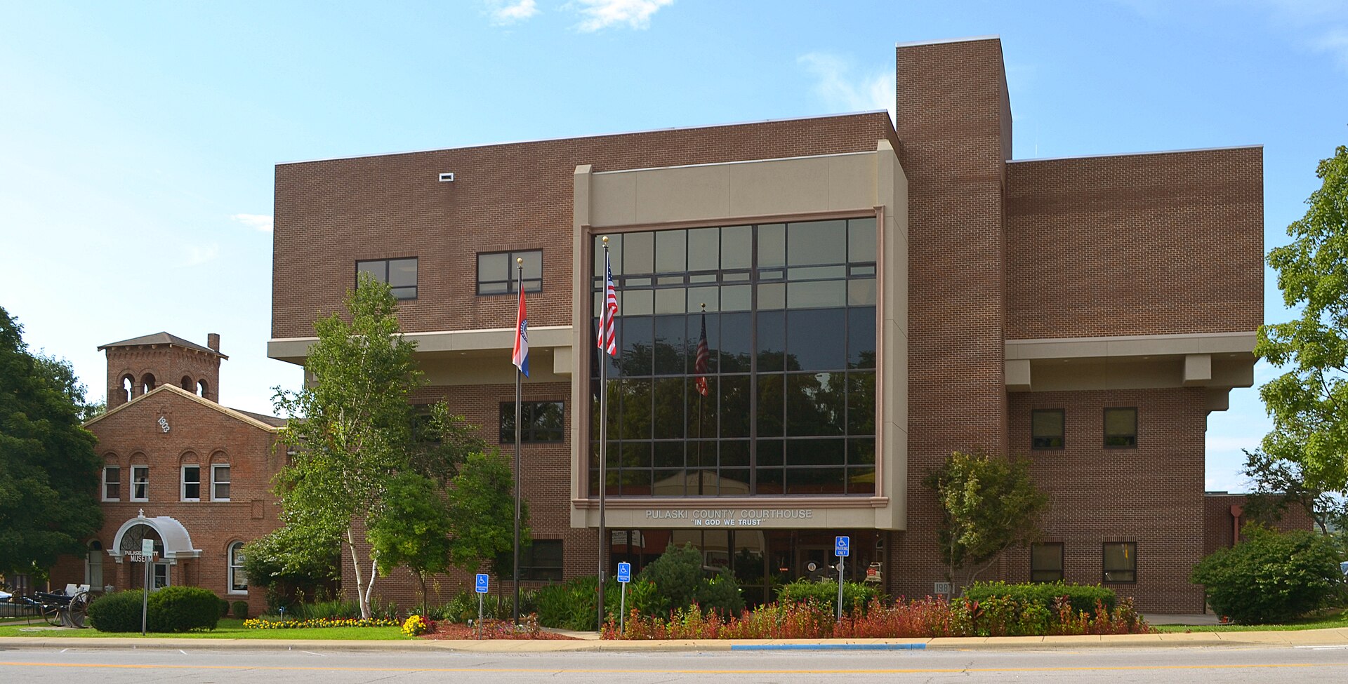 The Pulaski County courthouses in Waynesville, Missouri near St. Robert